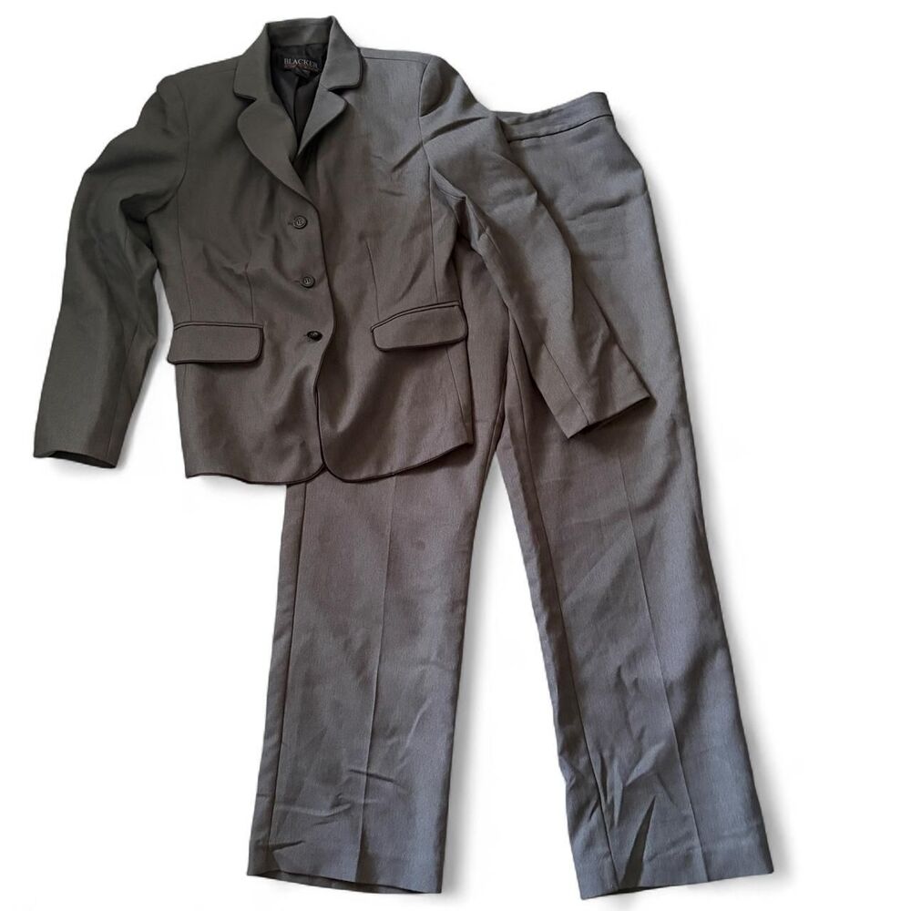 Unbranded Women's Grey and Black Suit